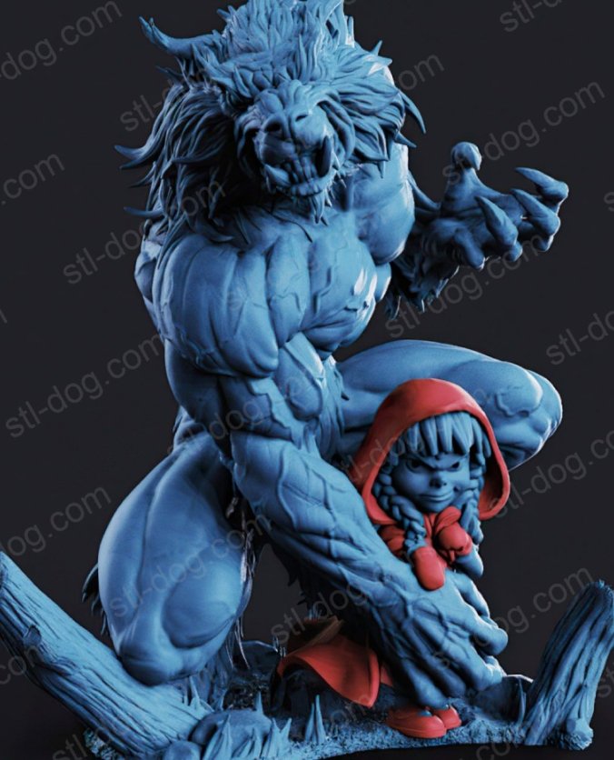 魔女与大野狼 3D打印图纸